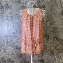 ✨any sis✨オンワード樫山♡ノースリーブブラウス♡花柄♡大人可愛い♡(F)