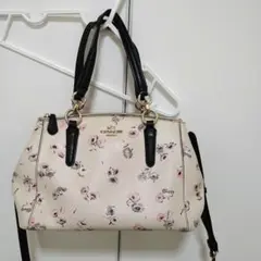 COACHの花柄ショルダーバック