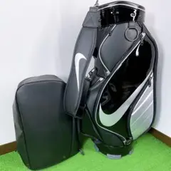 NIKEゴルフ ナイキ エナメル ブラック ゴルフバッグ キャディバッグ NIKEゴルフ ナイキ エナメル ブラック ゴルフバッグ キャディ