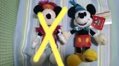 ぬいぐるみバッジミッキー②点セット