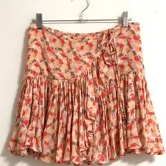 FRENCHCONNECTION【美品】ミニスカート（8）総柄オレンジタグ付き