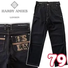 90's 00's ハーディエイミス HARDY AMIES ブラックジーンズ