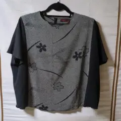 詩仙堂　トップス　カットソー　りちりめん　 日本製