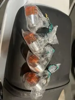 メッキウィンカー丸型 オレンジレンズ