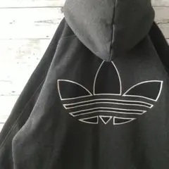 80s☆アディダス 刺繍両面ロゴ 裏ボア キルティング フルジップ ジャケット