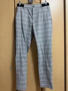 チェックパンツ