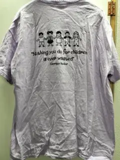 GILDAN ラベンダー Tシャツ セーブ・ザ・チルドレン 古着