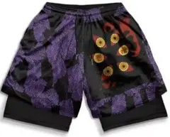 ボクシングショーツ Lサイズ 紫と黒
