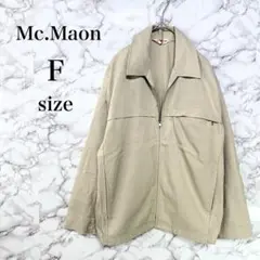 Mc.Maon｜ブルゾンジャケット｜薄手ジャケット｜F｜ベージュ｜着やすい｜綺麗