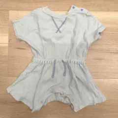 ロンパース　半袖　ワッフル