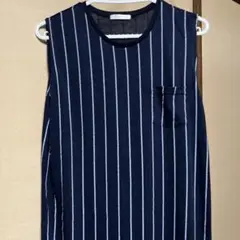 SkyBomber ストライプ ノースリーブワンピース