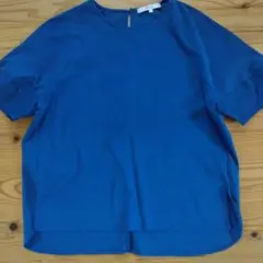 UNTITLED 青 ラウンドネック 半袖 トップス