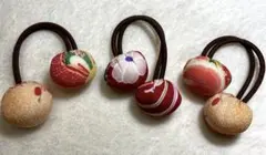 3点セット　ぼんぼんヘアゴム