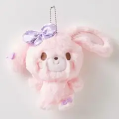 ぼんぼんりぼん　マスコット アベイル　キーホルダー　パープル