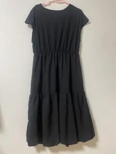 ティアード　異素材ロングワンピース　試着のみ！