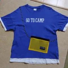 Tシャツ　半袖　アウトドア　男の子　150 ポーチ付き　ポケット付き