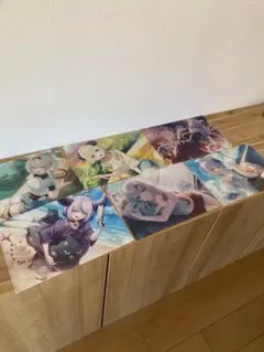 ローソン景品　ホロライブクリアファイル6枚　ステッカー6枚のおまけ付き