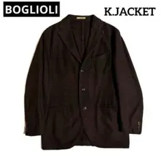 BOGLIOLI K.JACKET カシミヤ混 グレンチェック 48