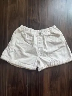 ユニクロ　ホワイト ハーフパンツ 140