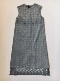 tricot COMME des GARCONS 薔薇 刺繍 レース ワンピース