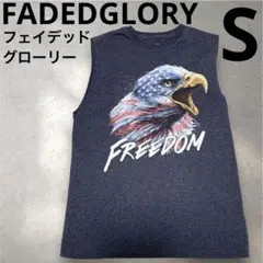 FADEDGLORY フェイデッドグローリー　タンクトップ Sワシ 星条旗