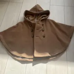 最終値下げ 美品ポンチョ ベージュ90
