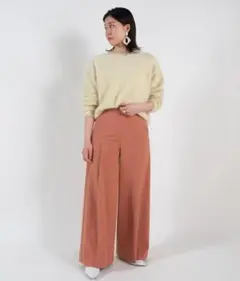 BALLSEY レイズコットン タックワイドパンツ TOMORROWLAND