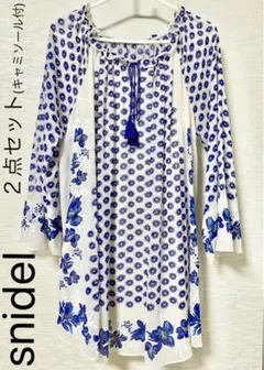 snidel アジアン 南国 チュニック チュニックワンピース シースルー 花柄