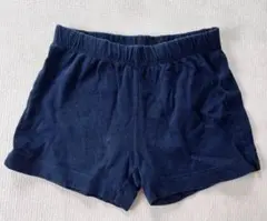 ネイビー コットン ハーフパンツ
