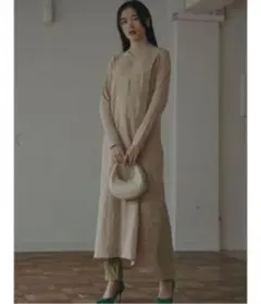 SUSPENDER KNIT LACE DRESS