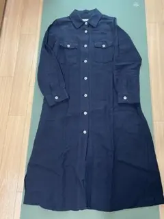 Amy Grace ネイビー シャツワンピース 長袖