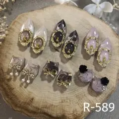 R-589 ✴︎レジンカボション✴︎6種♡*˚