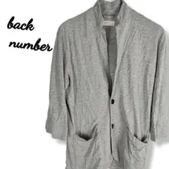 バックナンバー BACK NUMBER 【M】 カーディガン 七分袖 ポケット