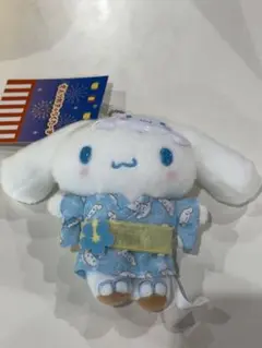 新品　シナモロール　キャラ盛り夏まつり　マスコットホルダー　シナモン　ぬいぐるみ
