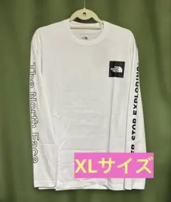 【新品タグ付き】ノースフェイス　長袖　Tシャツ　メンズ　XL ホワイト