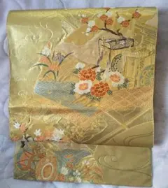 扇面御車文 純金二重箔 袋帯 礼装
純金二重箔純金二重箔箔