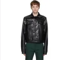 未使用 MARNI マルニ ノーカラーレザー ジャケット　36 未使用 MARNI マルニ ノーカラーレザージャケット 36 レディース