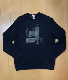 美品 エルメス メンズ L トレーナー スウェット パーカー 裏起毛