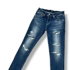 アズールバイマウジー AZUL DENIM リペアスキニー ストレッチ