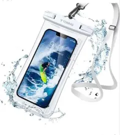 iPhone防水ケース✨防水ケース ホワイト 曇りづらい 温泉 プール