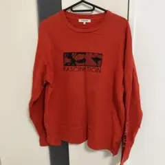 FASCINATION オレンジ長袖Tシャツ