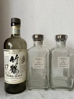 NIKKA ニッカウイスキー竹鶴 17年 空瓶 セット