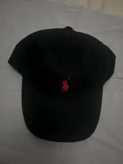 POLO Ralph Lauren黒 キャップ ポロ刺繍(大人用）