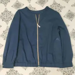 美品　自由区　ノーカラージャケット　ブルゾン　38　シースルー　スケルトン　羽織