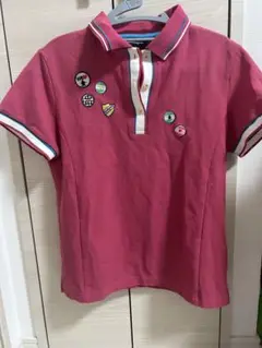 マンシング　ピンクゴルフポロシャツ レディース　LL