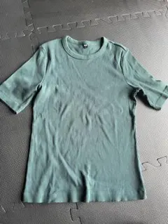 グリーン 半袖Tシャツ Lサイズ カンボジア製