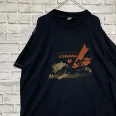 USA製90sヴィンテージTシャツ！シングルステッチ　ブラック半袖古着XL 18