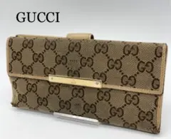 GUCCI グッチ 長財布 GG柄 ブランド ブラウン メンズ レディース