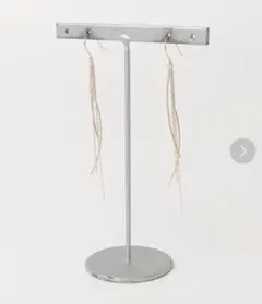 美品 K10イエローゴールドチェーンピアス