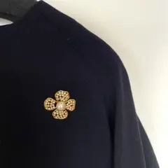 【未使用】エムズグレイシー　M'S GRACY ブローチ　花モチーフ
